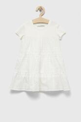 Desigual rochie fete culoarea alb, midi, evazati PPYX-SUG0H6_00X