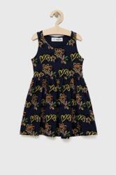 Desigual rochie din bumbac pentru copii culoarea albastru marin, mini, evazati PPYX-SUG0H4_59X