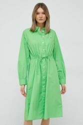 Tommy Hilfiger rochie din bumbac culoarea verde, mini, drept PPYX-SUD1NN_77X
