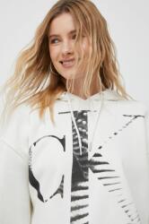 Calvin Klein bluza femei, culoarea bej, cu glugă, modelator PPYX-BLD03R_01X