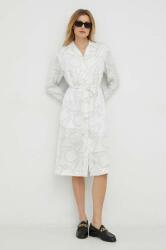 Calvin Klein rochie culoarea alb, mini, oversize PPYX-SUD05C_00X