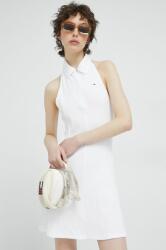 Tommy Hilfiger rochie culoarea alb, mini, evazati PPYX-SUD1PY_00X