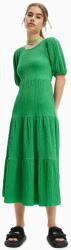 Desigual rochie culoarea verde, midi, evazată PPYX-SUD18G_77X (23SWVW45)