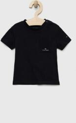 Tommy Hilfiger tricou de bumbac pentru copii culoarea negru, neted PPYX-TSB096_59X