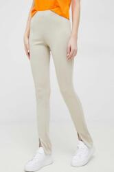 Calvin Klein pantaloni femei, culoarea bej PPYX-LGD001_80X