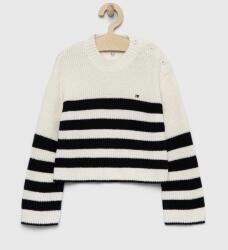 Tommy Hilfiger pulover copii culoarea alb PPYX-SWG002_00X