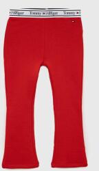 Tommy Hilfiger leggins copii culoarea rosu, neted PPYX-LGG00J_33X