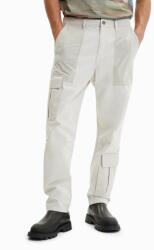 Desigual pantaloni barbati, culoarea bej, cu fason cargo PPYX-SPM0AM_02X