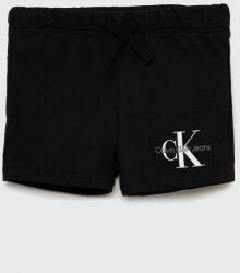 Calvin Klein Jeans pantaloni scurti copii culoarea negru, cu imprimeu, talie reglabila PPYX-SZK01L_99X