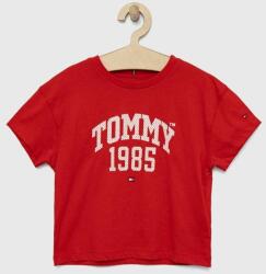 Tommy Hilfiger tricou de bumbac pentru copii Culoarea rosu PPYX-TSG0AC_33X