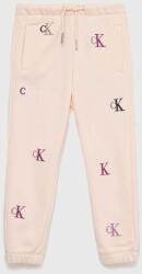 Calvin Klein Jeans pantaloni de trening pentru copii culoarea roz, modelator PPYX-SPG003_03X