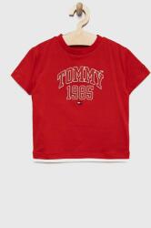 Tommy Hilfiger tricou de bumbac pentru copii culoarea rosu, cu imprimeu PPYX-TSB08W_33X