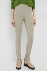 Calvin Klein pantaloni femei, culoarea bej PPYX-LGD001_08X