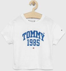 Tommy Hilfiger tricou de bumbac pentru copii Culoarea alb PPYX-TSG0AC_00X