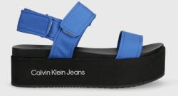 Calvin Klein Jeans sandale FLATFORM SANDAL SOFTNY femei, cu platforma, YW0YW00965 PPYX-OBD0CD_55X