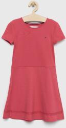 Tommy Hilfiger rochie fete culoarea roz, midi, evazati PPYX-SUG00L_42X