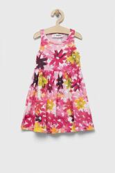 Desigual rochie din bumbac pentru copii culoarea roz, mini, evazati PPYX-SUG0H3_30X