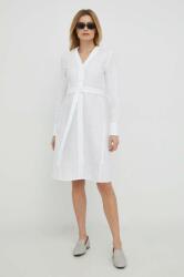 Calvin Klein rochie din in culoarea alb, mini, drept PPYX-SUD05G_00X