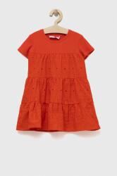 Desigual rochie fete culoarea portocaliu, midi, evazati PPYX-SUG0H6_22X