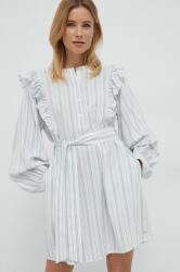 Tommy Hilfiger rochie culoarea alb, midi, oversize PPYX-SUD046_00X