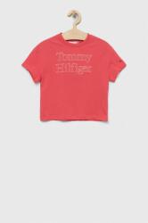 Tommy Hilfiger tricou copii culoarea portocaliu PPYX-TSG0AG_32X