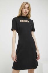 Moschino rochie din bumbac culoarea negru, mini, evazati PPYX-SUD0D1_99X