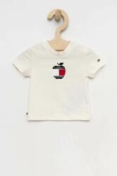 Tommy Hilfiger tricou bebe culoarea alb, cu imprimeu PPYX-TSK01E_00X