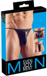Svenjoyment - fekete férfi tanga szett, 3 részes (S-L) - szexaruhaz