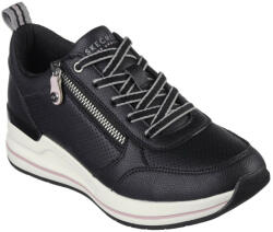 Skechers Billion 2 Side Lines 177335-BLK női fűzős cipzáras sneaker cipő 06974