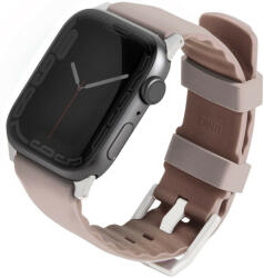 Apple Watch 1-6, SE (38 / 40 mm) / Watch 7-8 (41 mm), szilikon pótszíj, Uniq Linus, rózsaszín - tok-shop