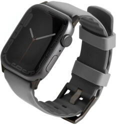 Apple Watch 1-6, SE (38 / 40 mm) / Watch 7-8 (41 mm), szilikon pótszíj, Uniq Linus, szürke - tok-shop