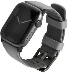 Apple Watch 1-6, SE (38 / 40 mm) / Watch 7-8 (41 mm), szilikon pótszíj, Uniq Linus, szürke