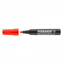 Alkoholos marker, 1-3 mm, kúpos, ICO "Permanent 11", piros (9580007004)
