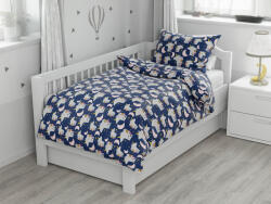  UNICORN AND THE MOON kék pamut ágyneműhuzat