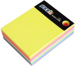 STICK N Öntapadó jegyzettömb, 101x76 mm, 280 lap, STICK N Magic Cube, neon színek (SN21255)