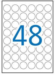 APLI Etikett, 30 mm kör, poliészter, időjárásálló, APLI, 960 etikett/csomag (15092)