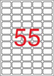 APLI Etikett, univerzális, 36, 8x23, 8 mm, eltávolítható, kerekített sarkú, APLI, 5500 etikett/csomag (03051) - tonerpiac