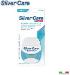 Silver Care Ata dentara cerata SILVER CARE extra plata, aroma delicata Menta 50 metri, made in Italy