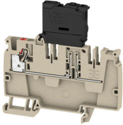 Weidmüller 2458990000 AAP21 4 FS 10-36V Distribution terminal with fuse, PUSH IN, 4 mm2; , 36 V, 6.3 A, Sötétbézs (2458990000)