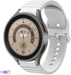 Samsung Galaxy Watch 4/5/5 Pro Prémium szilikon szíj Samsung Watch 4/5/5 Pro okosórához, Szín Fehér