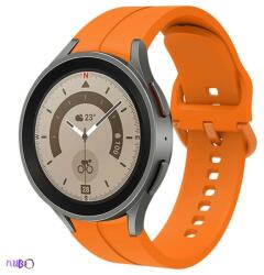 Samsung Galaxy Watch 4/5/5 Pro Szilikon szíj Samsung Watch 4/5 okosórához, Szín Narancs