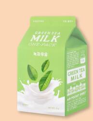 A'pieu Anyagmaszk zöld tea kivonattal Green Tea Milk One-Pack - 21 g / 1 db