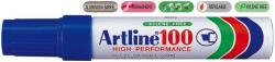 Artline Permanent marker ARTLINE 100, corp metalic, varf tesit 7.5-12.0mm, albastru (EK-100-BL)