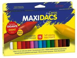 Alpino Creioane cerate groase, cutie carton, 15 culori/cutie, ALPINO MaxiDacs (MS-DX050216) - officegarage