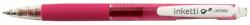 PENAC Pix cu gel PENAC Inketti, rubber grip, 0.5mm, corp roz transparent - scriere roz (P-BA3601-19EF) - officegarage