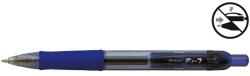 PENAC Pix cu gel PENAC FX-7, rubber grip, 0.7mm, corp transparent albastru - scriere albastra (P-BA2001-03) - officegarage