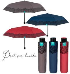 Perletti Mini Umbrela ploaie pliabila uni cu brodura dantela (PTT26188)