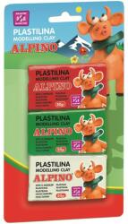ALPINO Plastilina standard ALPINO, 3 culori x 50 grame/blister (MS-DP000116)