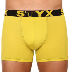 Styx Boxeri bărbați Styx long elastic sport galben-verde (U1065) XL (159317)