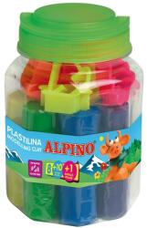 ALPINO Kit 8 culori x 80gr. plastilina + 10 forme modelaj + roller, ALPINO (MS-DP000054)